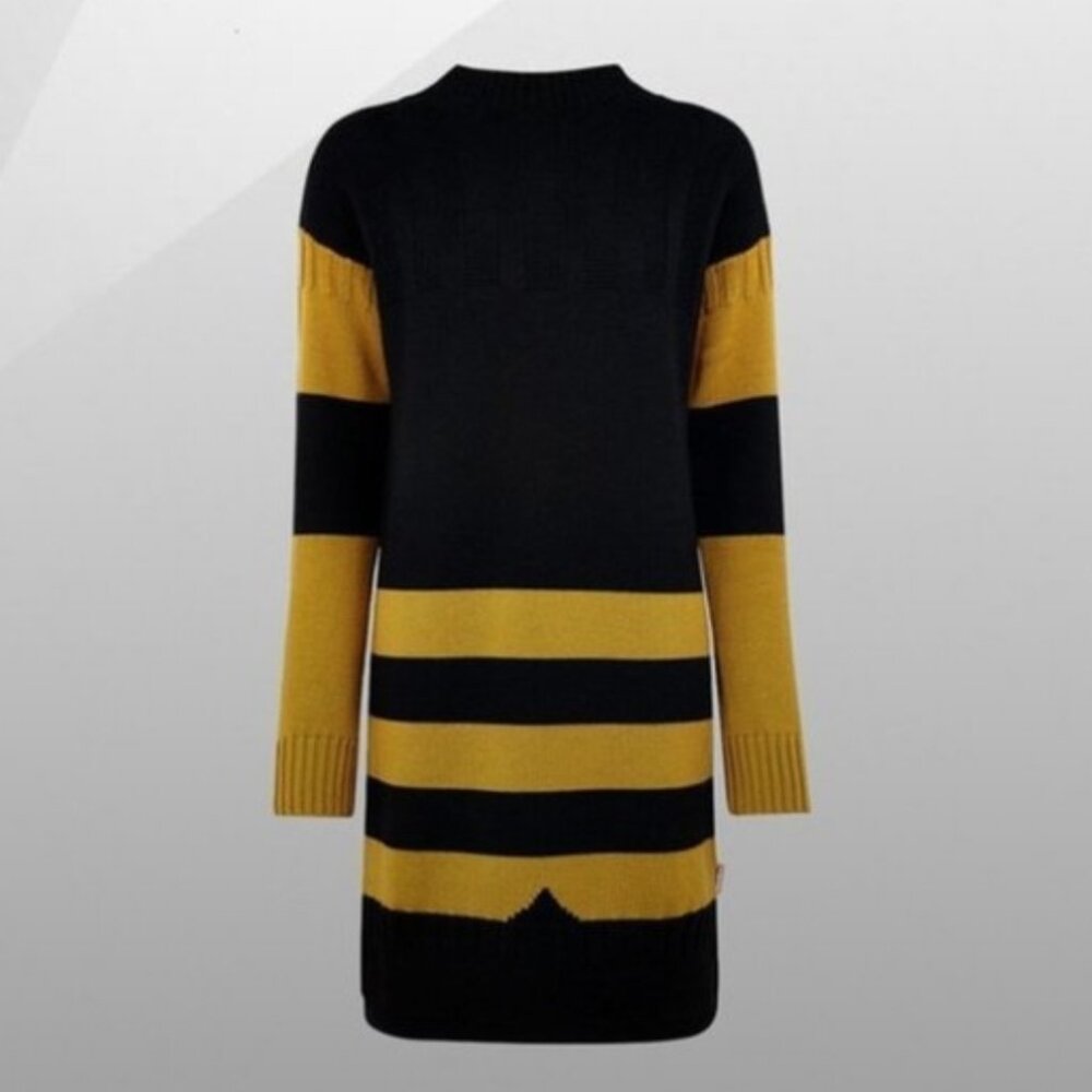 Hunter Original Half Stripe Wool Sweater Dress - Size Small